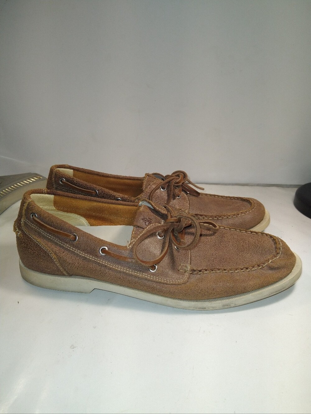 Cole Haan Yacht Club Collection Brown Leather Boat Shoes Men's sz 11.5M.